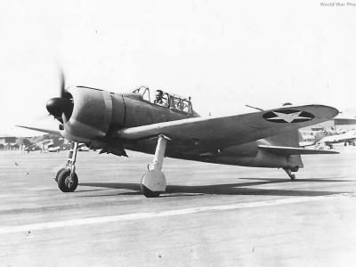 Lt Commander Sanders in the captured A6M2 from Akutan, 1942