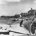 Japanese Mitsubishi A6M Zero wreck at Guadalcanal Solomon Islands 1943
