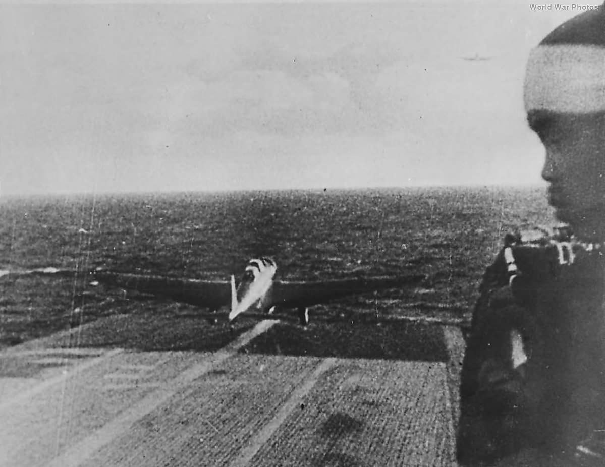 Nakajima B5N2 leaves carrier Shokaku for Pearl Harbor attack