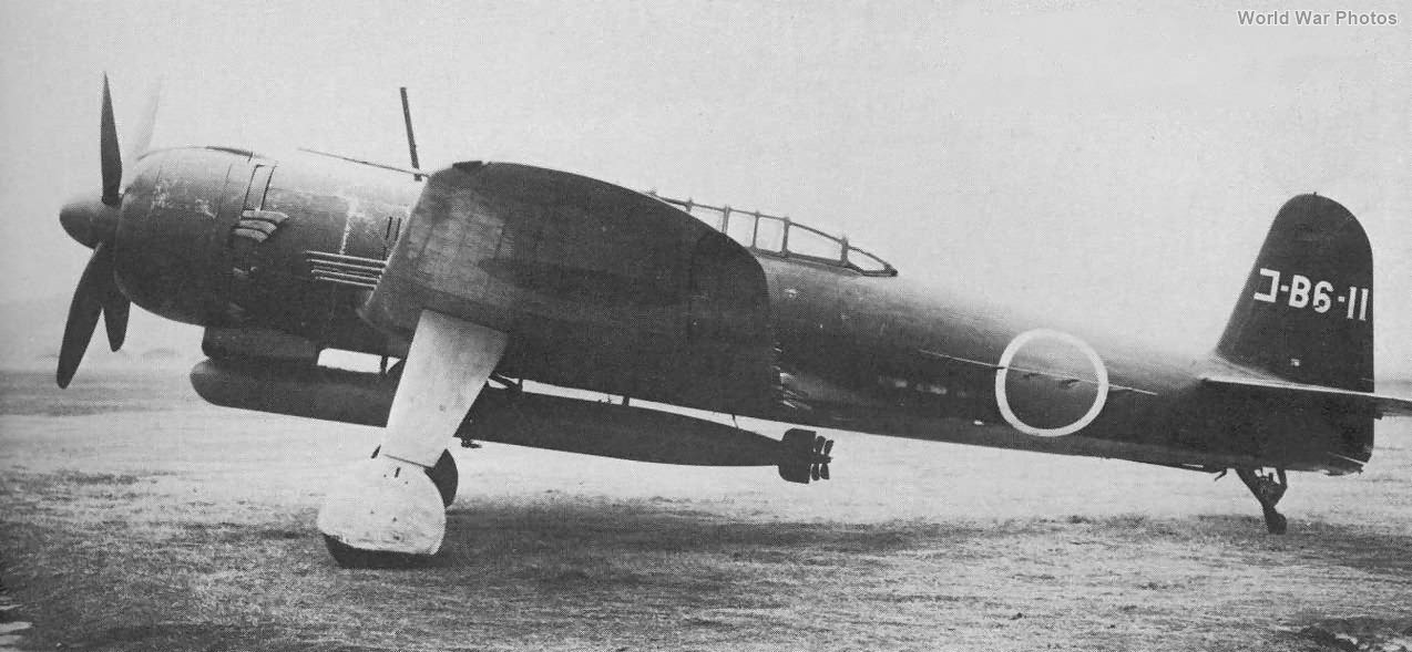 Prototype B6N2 with torpedo Type 91 mod 4 and radar Type 3