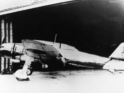 Aichi B7A right side view