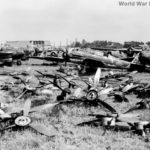 D4Y wreck at Atsugi Airbase Japan August 1945