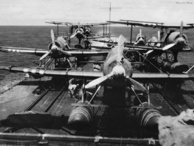 E13A aboard Mogami