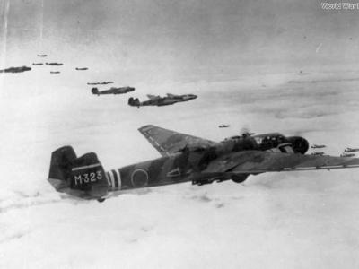 Mitsubishi G3M2 M-323 of the Mihoro kokutai