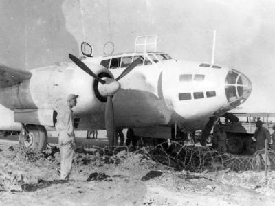 White Mitsubishi G4M 1945