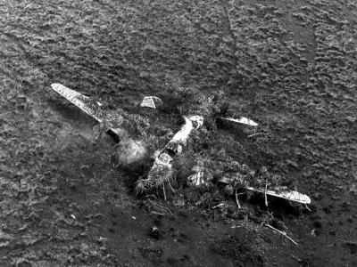 Camouflaged Mitsubishi G4M Betty in Philippines – recon photo of 5th AF