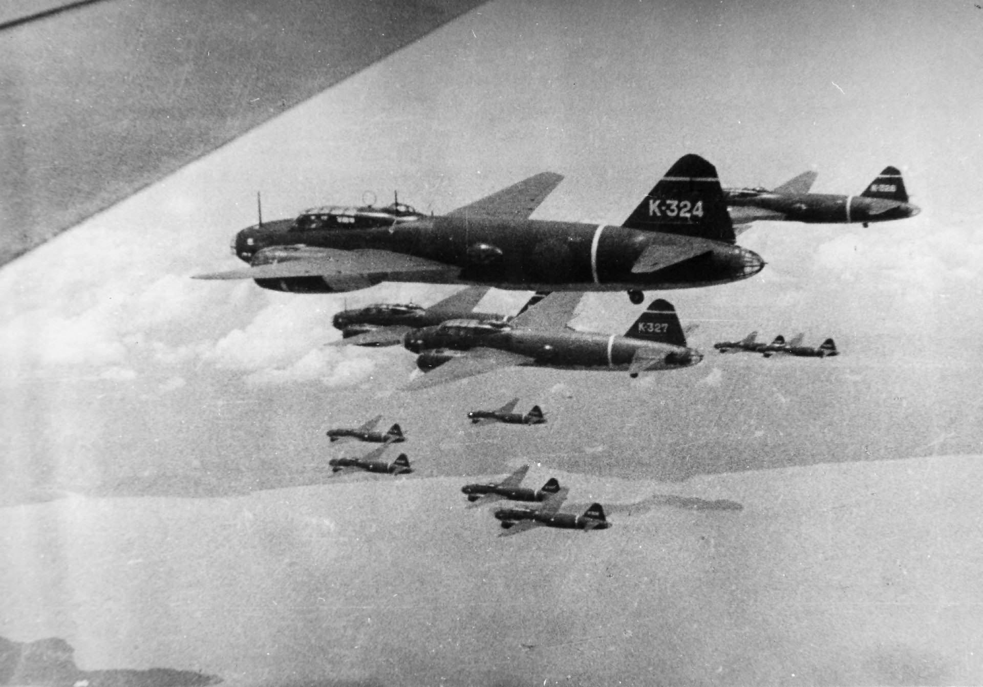 G4M1 K-324, K-327 of 2nd Chutai, Kanoya Kokutai