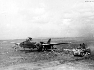 Mitsubishi G4M and M5 Stuart on Saipan June 1944