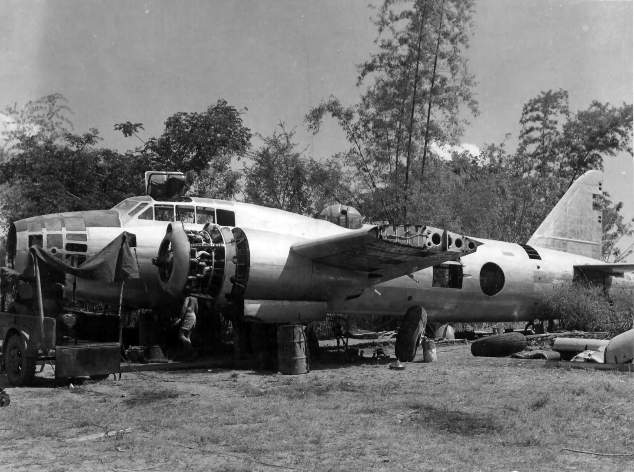 G4M Rikko captured at Clark Field before tests