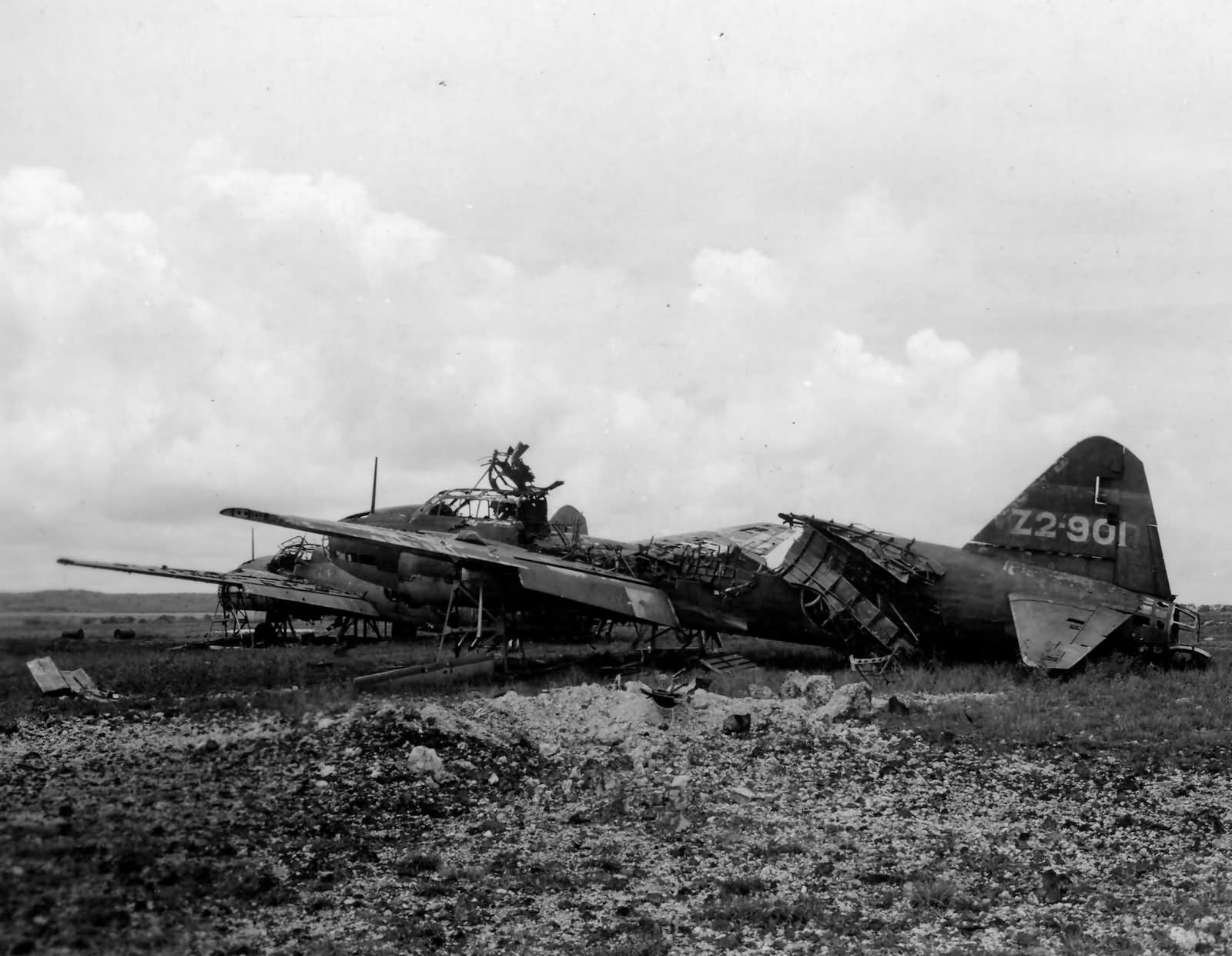 Japanese Mitsubishi G4M Betty Z2-901 of the 751st Kokutai on Saipan 1944