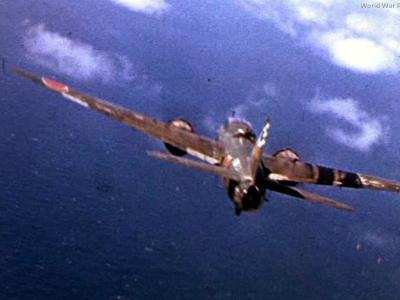VF-17 gun camera G4M carries MXY7 Ohka May 1945