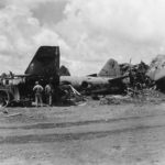 G4M Betty wreck at Aslito airfield Saipan, July 1944