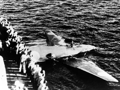 Crashed Betty off Tulagi Island on 8 August 1942 2