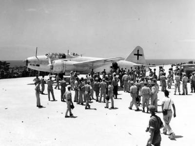 G6M on the island of Ie Shima 19 August 1945