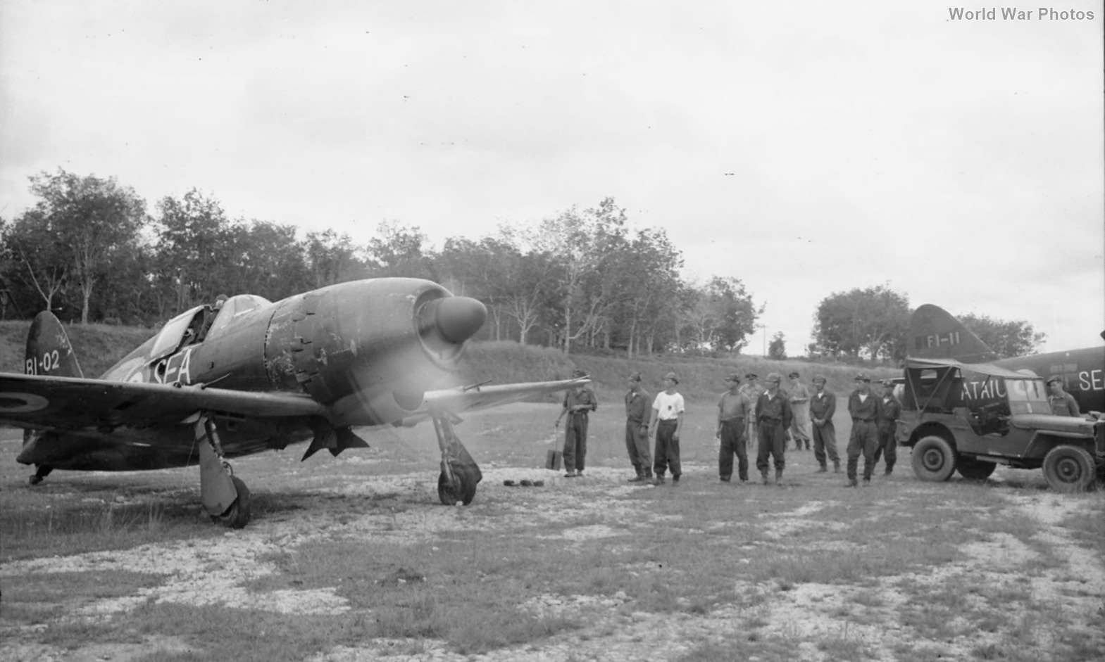 J2M3 BI-02 tested by British in Malaya, 1945