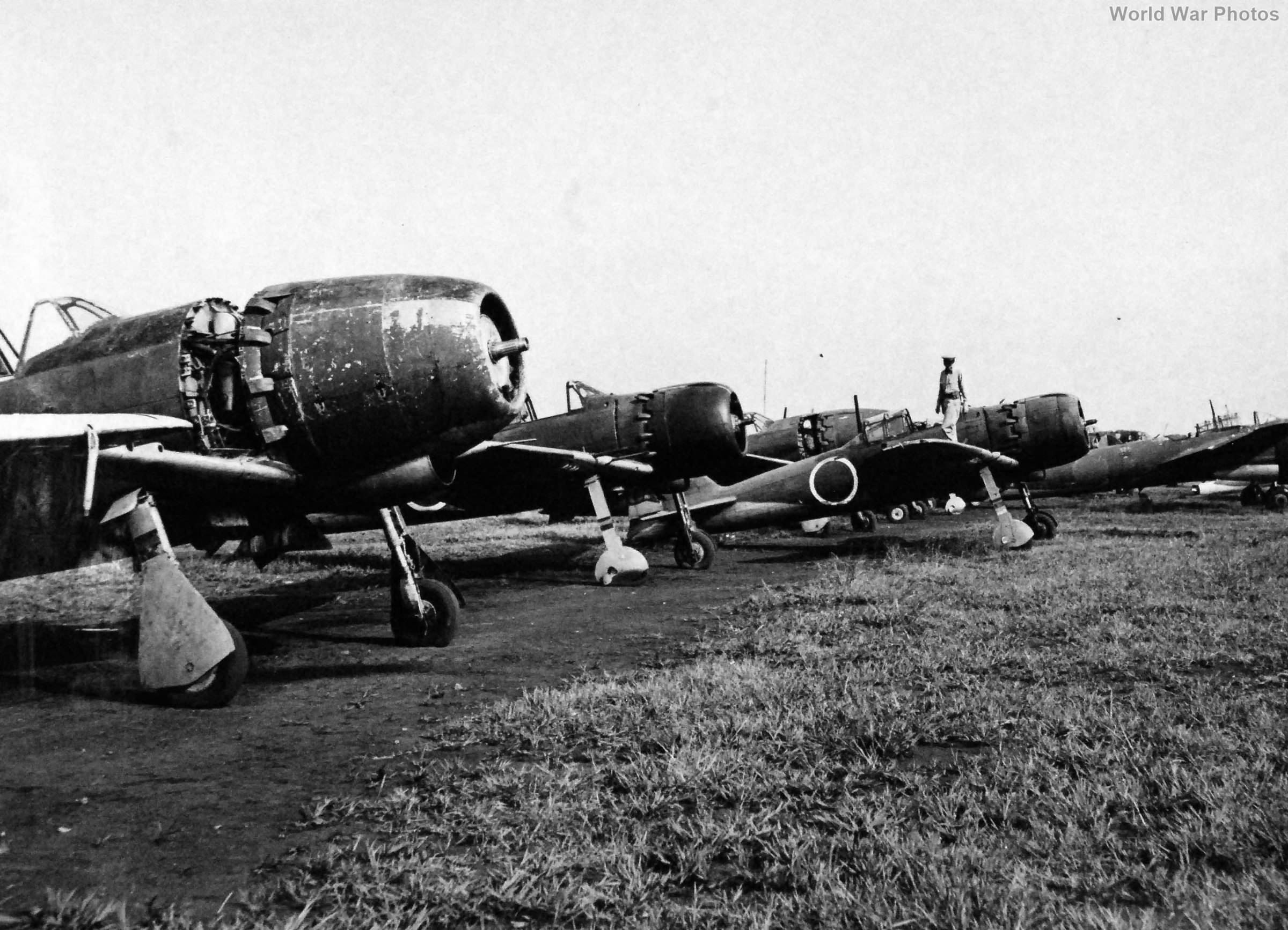Captured J2M and A6M September 21, 1945