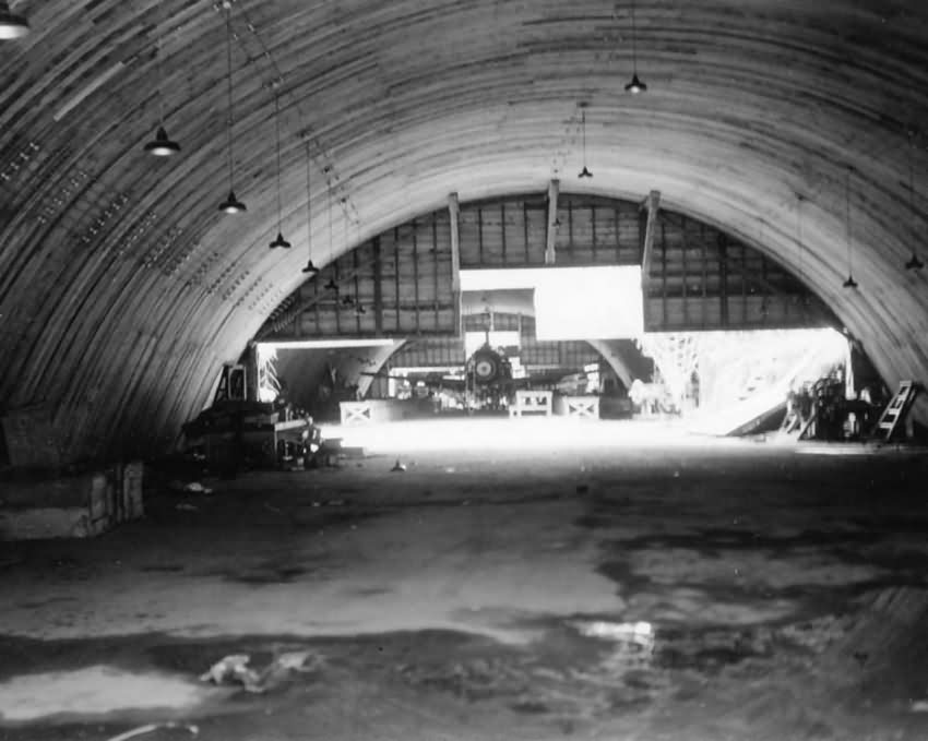 J2M Raiden Jack in hangar at Atsugi airbase Japan 1945