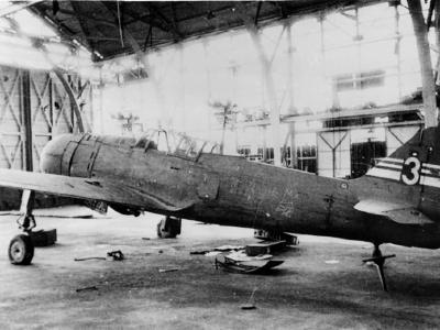 Ki-100 II prototype at Kawasaki Kagamigahara plant 1945