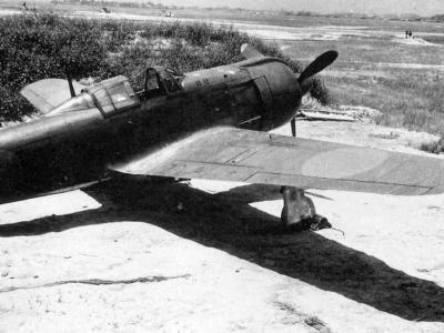 Side view of Kawasaki Ki-100 I-Otsu