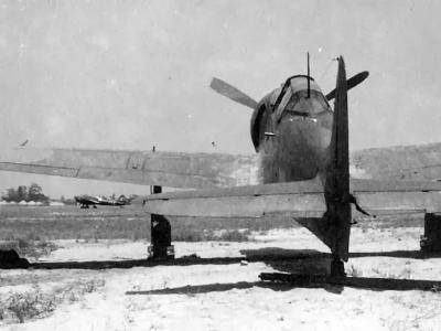 View of the back of a Ki-100 I Otsu