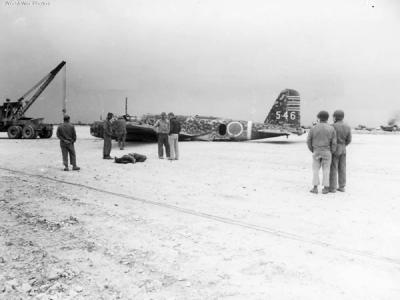 Mitsubishi Ki-21-II 546 at Yontan Okinawa, 25 May 1945