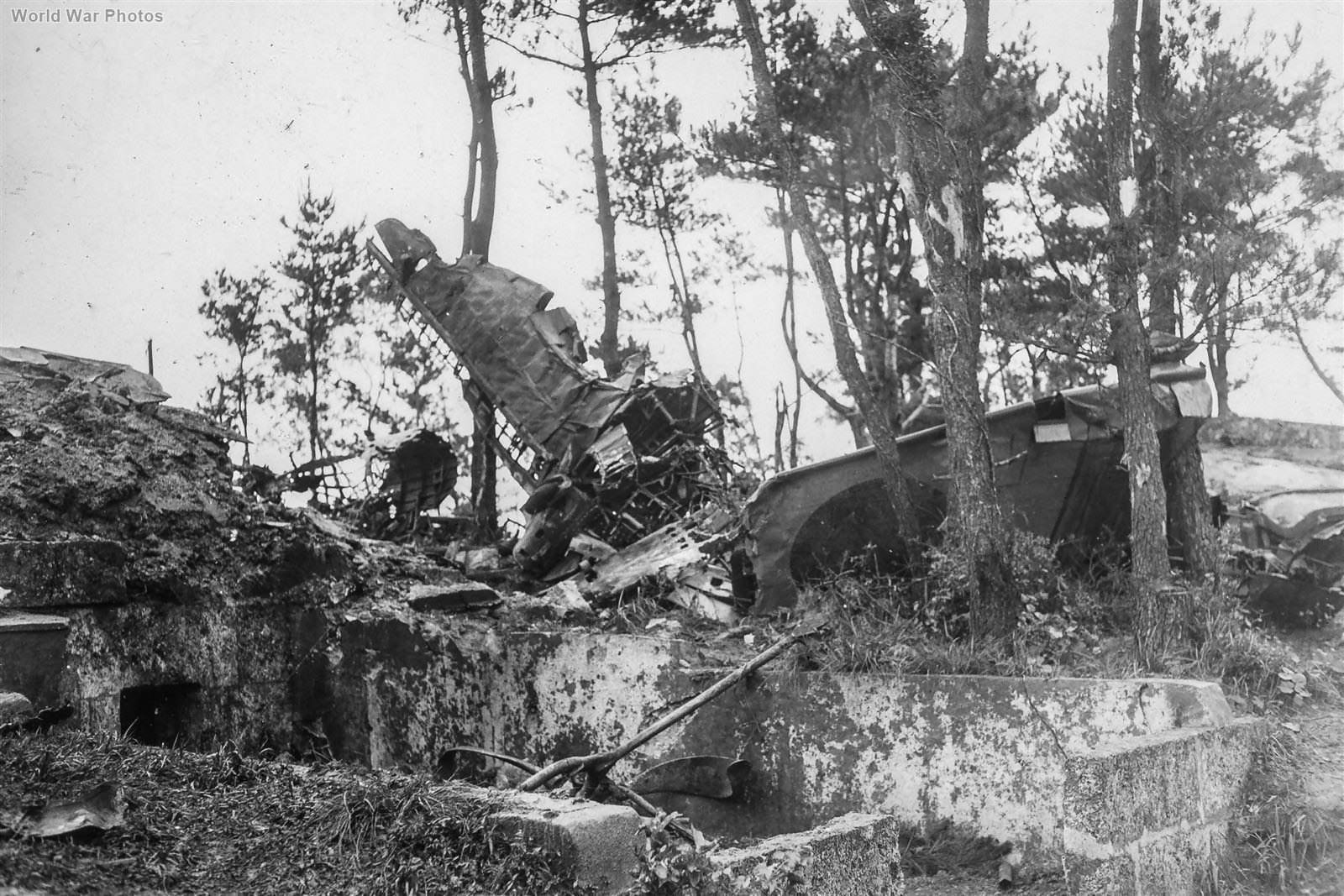 Wreck of Ki-21 Sally Okinawa May 1945
