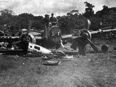 Wreckage of Ki-21 „Sally”