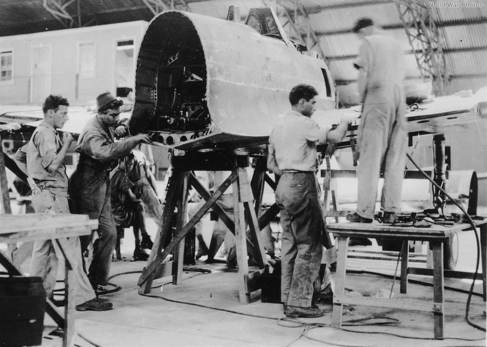 Captured Ki-43 Hayabusa Restoration at Eagle Farm 1