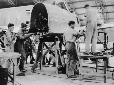 Captured Ki-43 Hayabusa Restoration at Eagle Farm 1