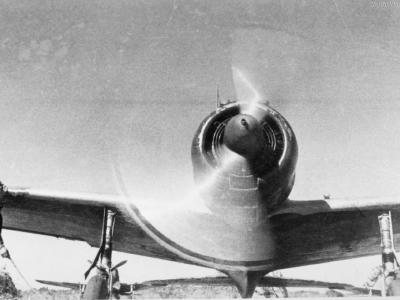 Nakajima Ki-43-I warming up its engine