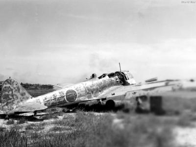 Ki-43 Oscar on Okinawa April 1945