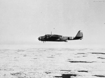 Kawasaki Ki-48 in flight