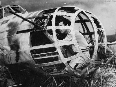 Ki-48 nose gun position Clark Field February 1945 3