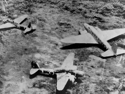 Japanese aircraft wrecks at Hollandia Ki-48 Ki-57 1944