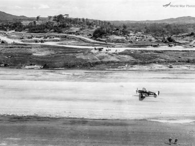 Marines test fly Captured Ki-61 Okinawa 21jul45