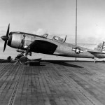 Captured Nakaima Ki 84 Hayate Frank aboard USS Long Island