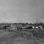 Ki 84 Hayate Fighter Wreckage Captured Chofu Air Base
