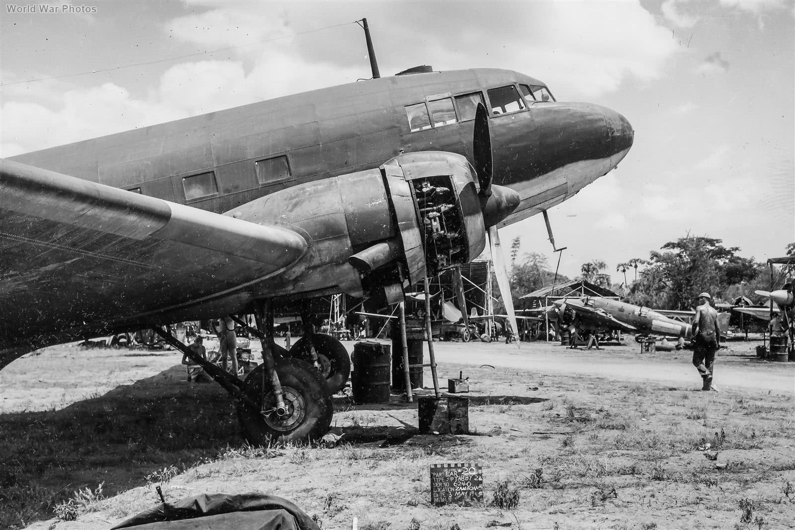 Captured L2D3 Clark Field 3 May 45