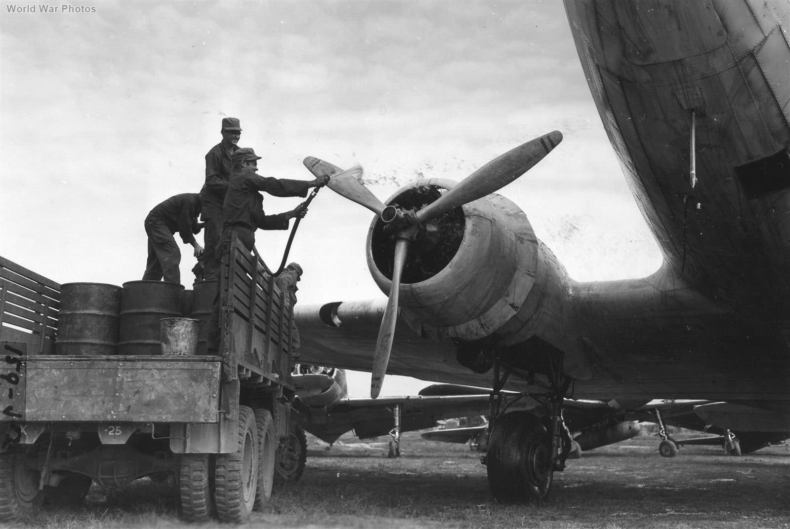 U.S. serviceman preparing to burn a L2D