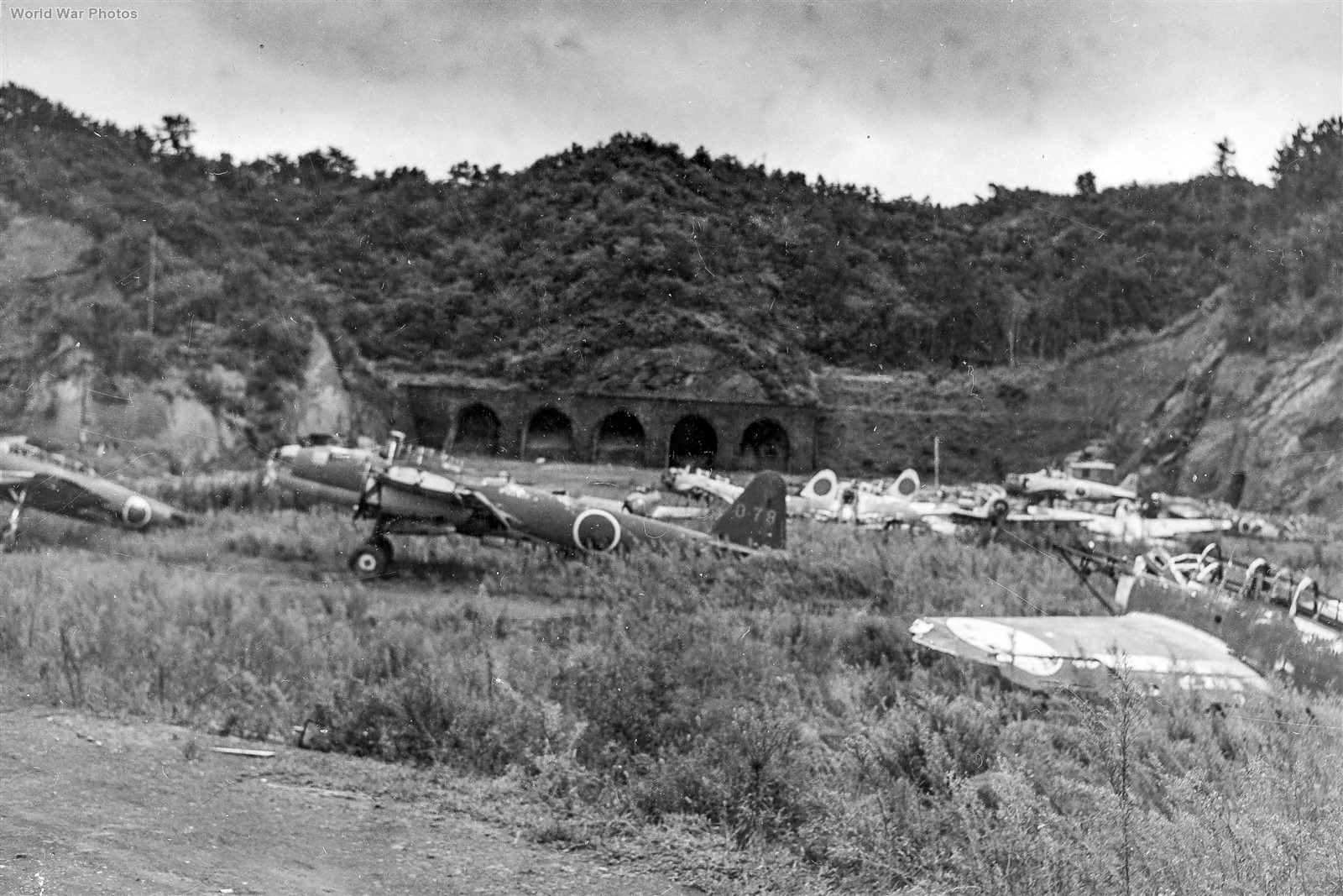 P1Y Ginga bomber wreck at Tatayama September 1945