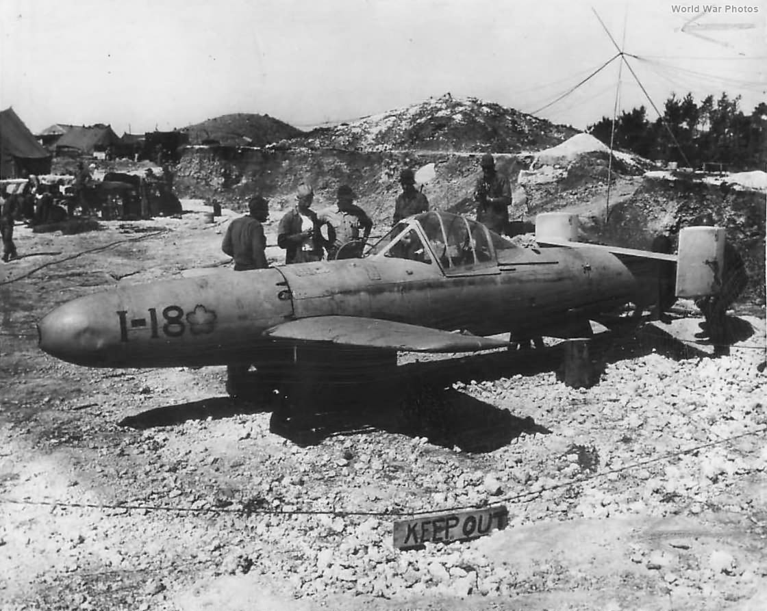 Abandoned MXY-7 Ohka 1-18 at Yontan