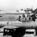 Captured Yokosuka MXY-7 „1-18” suicide plane on Okinawa 1945