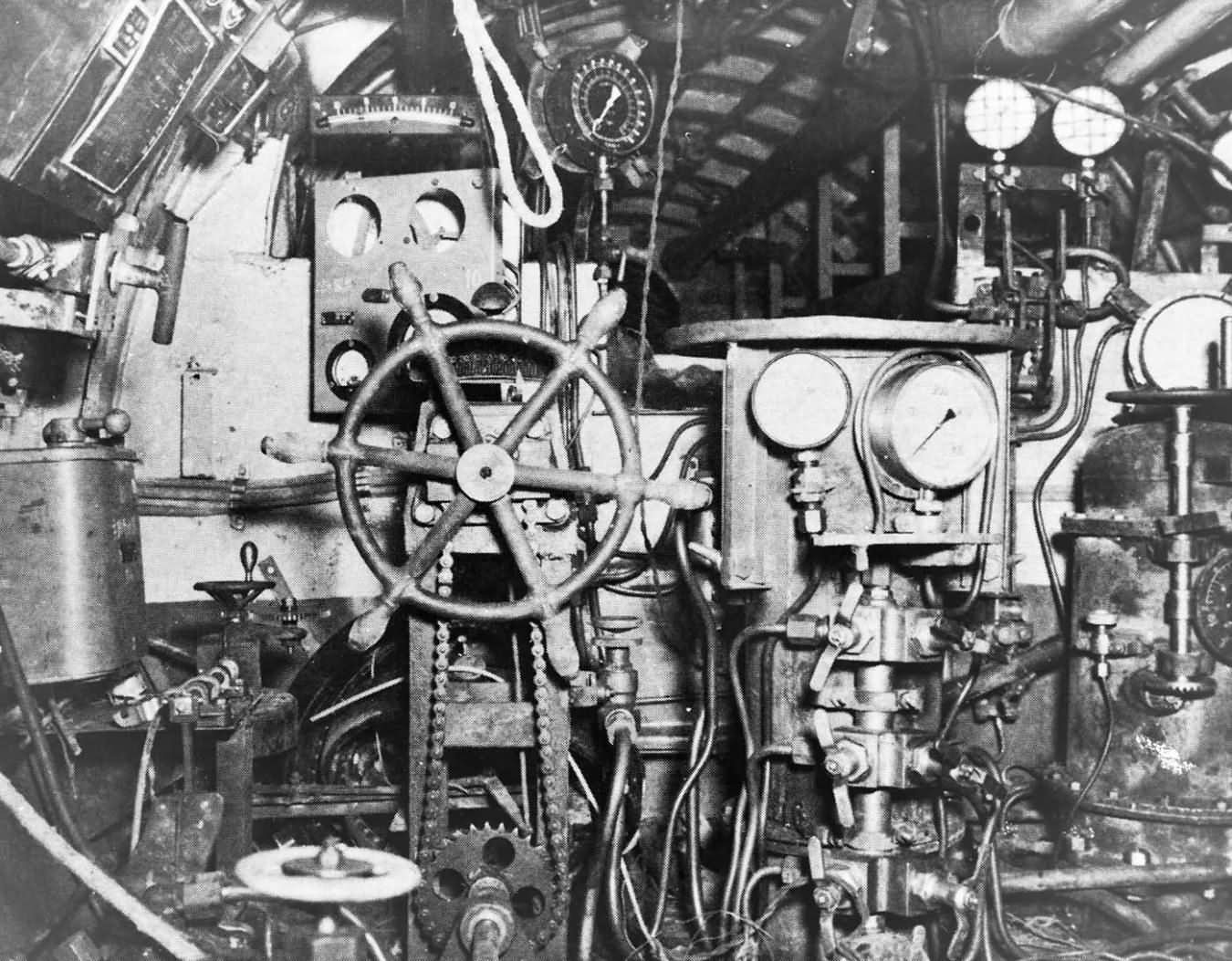 Type D Submarine Control Room Looking Forward 1945 World
