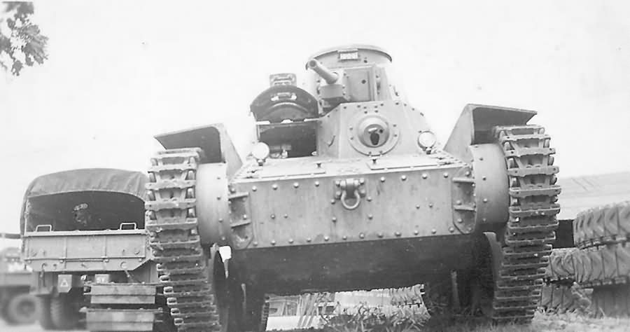 Front View of Captured Japanese tank Type 95 Ha-Go Tank