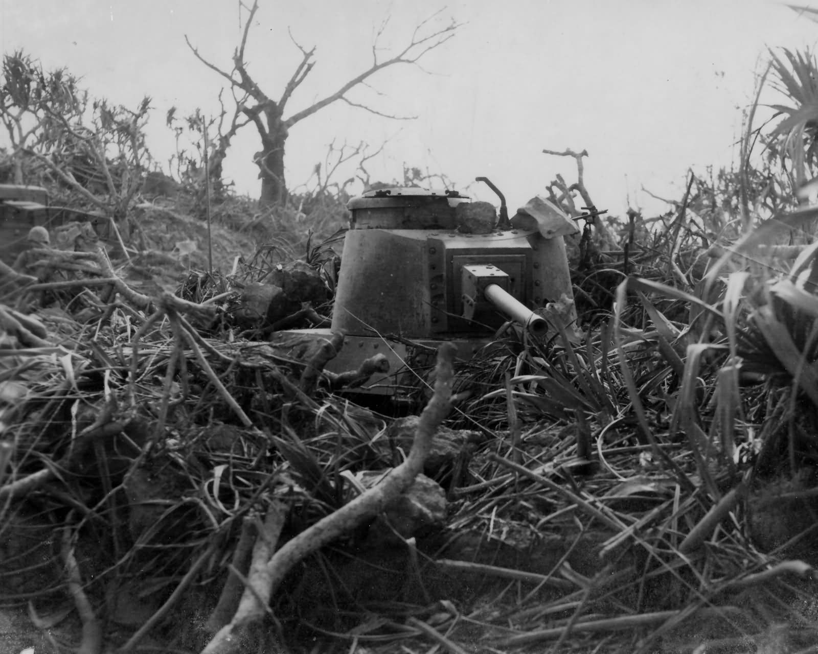 Japanese 26th Tank Regiment Type 97 Shinhoto Chi Ha on Iwo Jima 1945