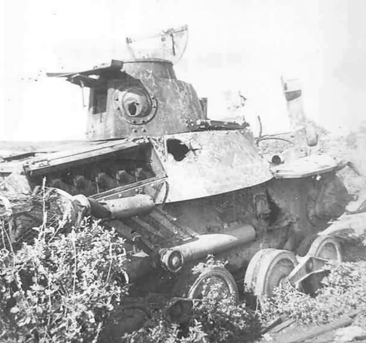 Knocked Out Japanese Type 95 Ha-Go tank