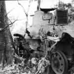 Ha Go tank detracked wreck july 1944 Saipan