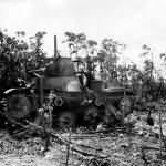 Japanese 14th Infantry Division Type 95 Ha Go light tank on Peleliu 1944