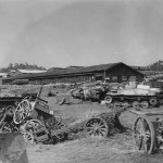 Japanese Type 95 Ha-Go Tanks Wrecks and Artillery in Japan 1945