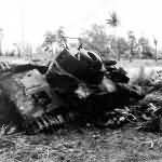 Japanese Type 97 Chi Ha Tank Destroyed Saipan June 1944